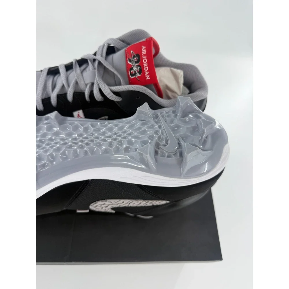 Jordan Stadium 90 Low TD Black Cement Football Cleats HQ0210-060 Mens Size 11.5